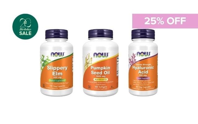 25% Off Now Foods Range Cover Image